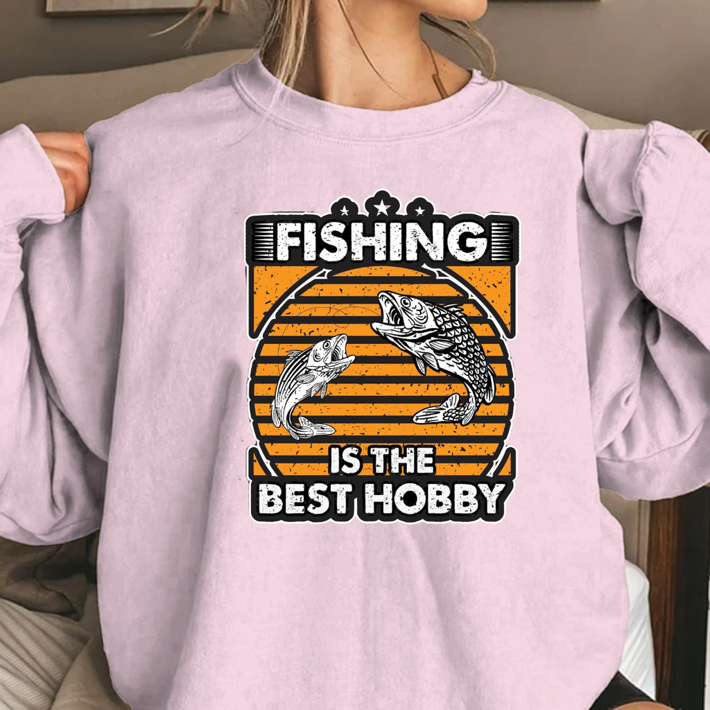 Fishing Sweatshirt, "I Fish to Choke People" Funny Angler Crewneck, Humorous Fishing Pullover, Outdoor Adventure Shirt, Fisherman Gift Tee