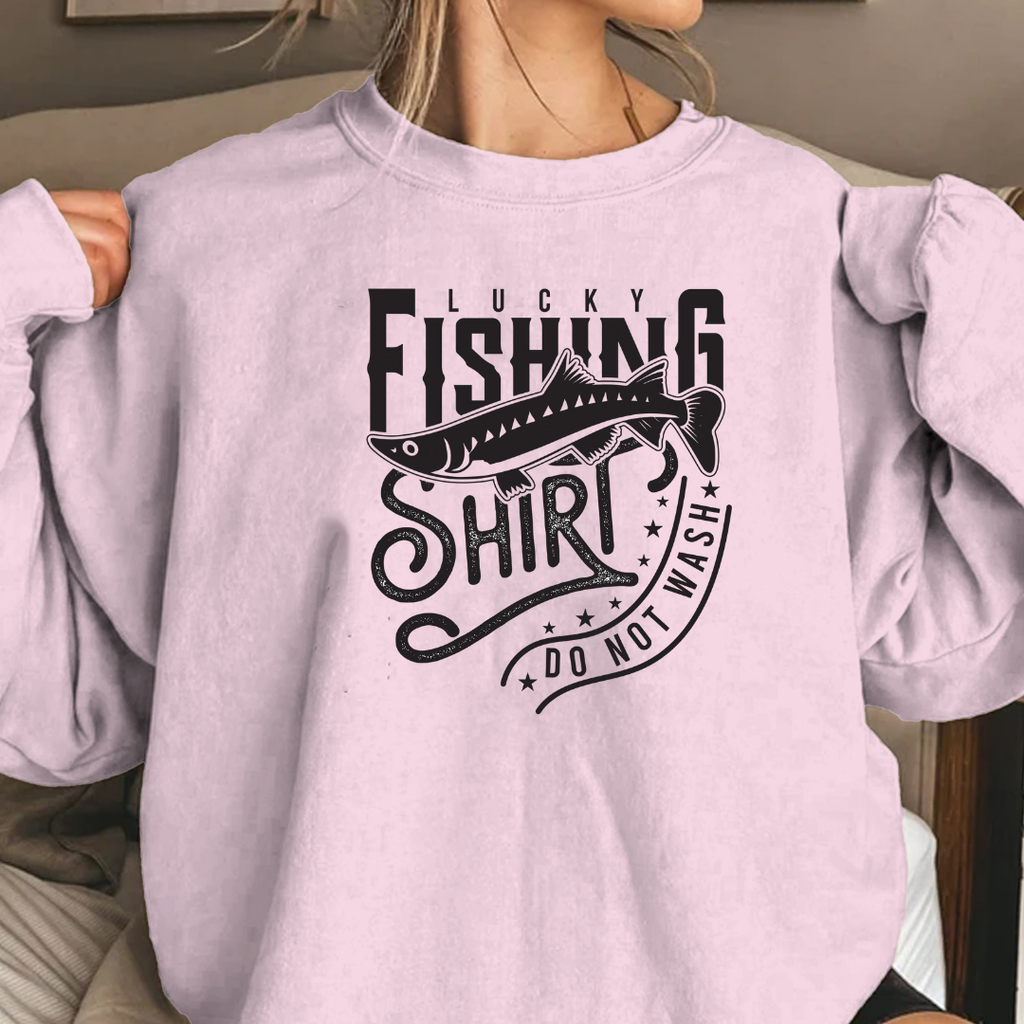 Fishing Shirt Crewneck Sweatshirt, Vintage Angler Graphic Pullover, Outdoor Adventure Apparel, Fisherman Gift, Cozy Fishing Hobby Tee