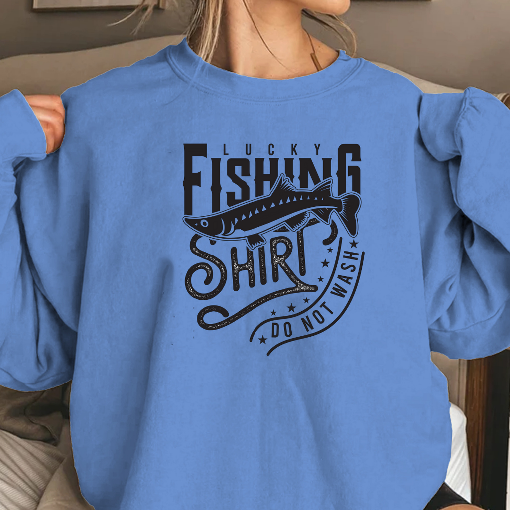Fishing Shirt Crewneck Sweatshirt, Vintage Angler Graphic Pullover, Outdoor Adventure Apparel, Fisherman Gift, Cozy Fishing Hobby Tee