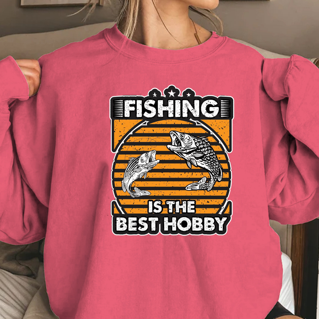 Fishing Sweatshirt, "I Fish to Choke People" Funny Angler Crewneck, Humorous Fishing Pullover, Outdoor Adventure Shirt, Fisherman Gift Tee