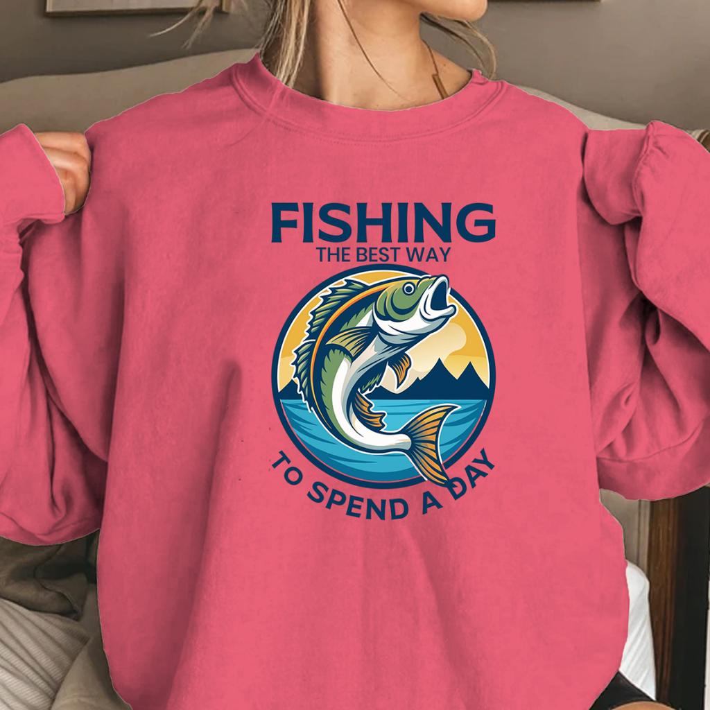 Fishing Is My Therapy Crewneck Sweatshirt, Marlin Graphic, Funny Angler Pullover, Outdoor Adventure Shirt, Fisherman Gift, Relaxing Hobby Tee