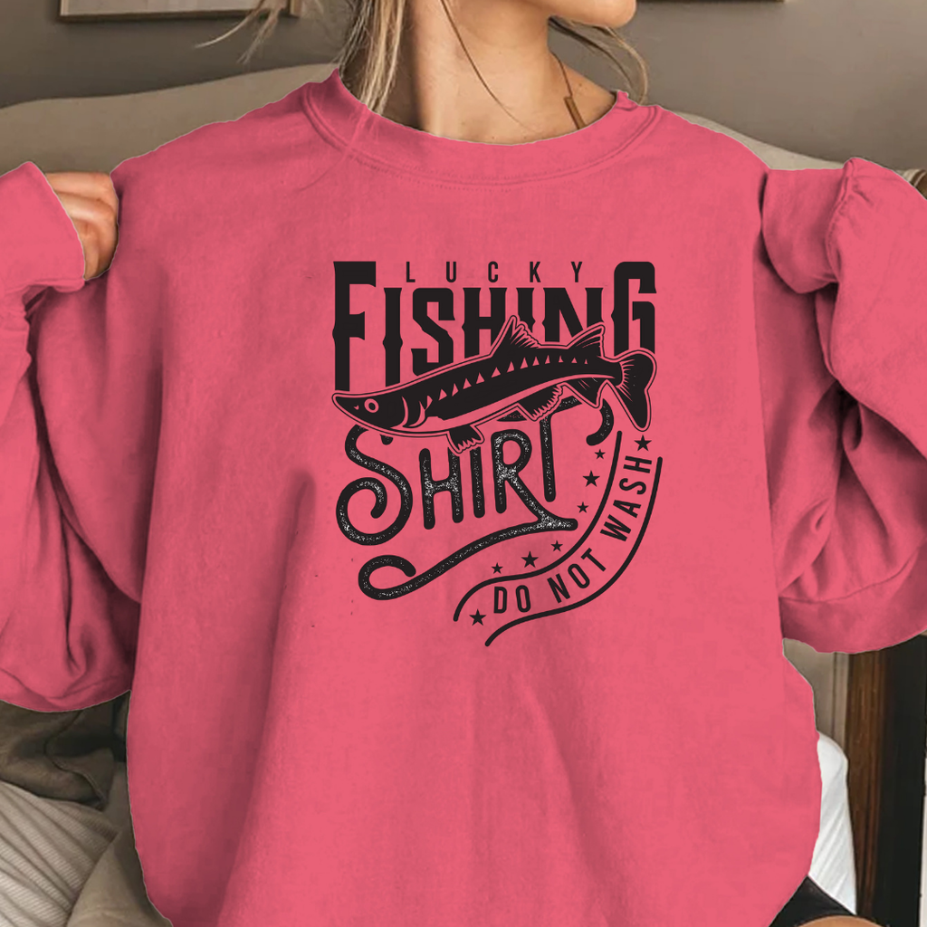Fishing Shirt Crewneck Sweatshirt, Vintage Angler Graphic Pullover, Outdoor Adventure Apparel, Fisherman Gift, Cozy Fishing Hobby Tee