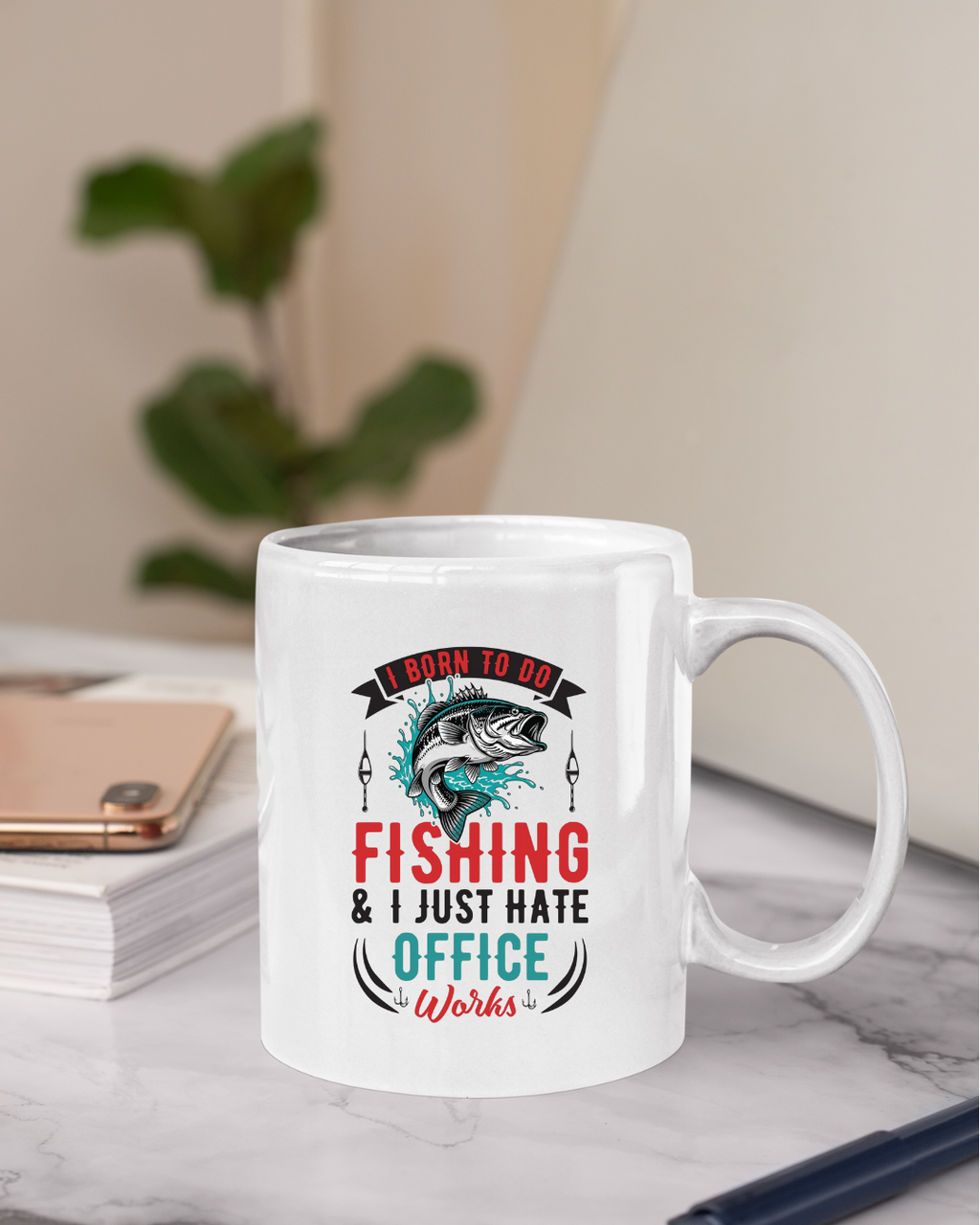 Fishing I Just Hate Office Vibes Sweatshirt, Funny Angler Crewneck, Outdoor Adventure Pullover, Relaxing Hobby Shirt, Fisherman Gift Tee