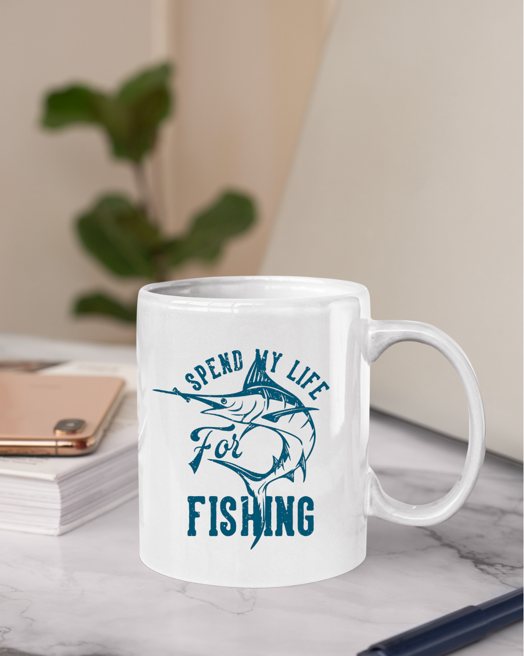 Fishing Crewneck Sweatshirt, "Spend My Life Fishing" Graphic Pullover, Funny Angler Shirt, Outdoor Adventure Apparel, Fisherman Gift Tee