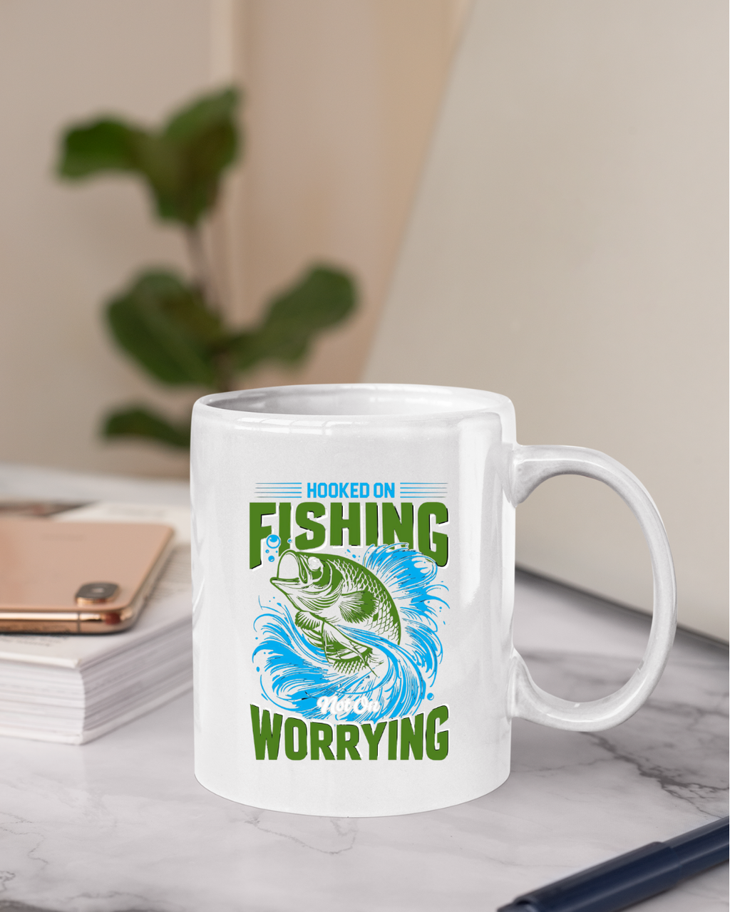 Fishing Not Worrying Crewneck Sweatshirt, Funny Angler Shirt, Relaxing Hobby Pullover, Outdoor Adventure Gift, Fisherman Graphic Tee