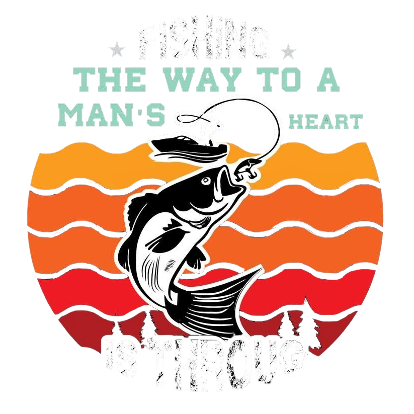 Crewneck Sweatshirt, Funny Fishing & BBQ Shirt, Retro Graphic Tee, Man’s Heart Quote, Outdoor Cooking Gift, Angler Lifestyle Apparel