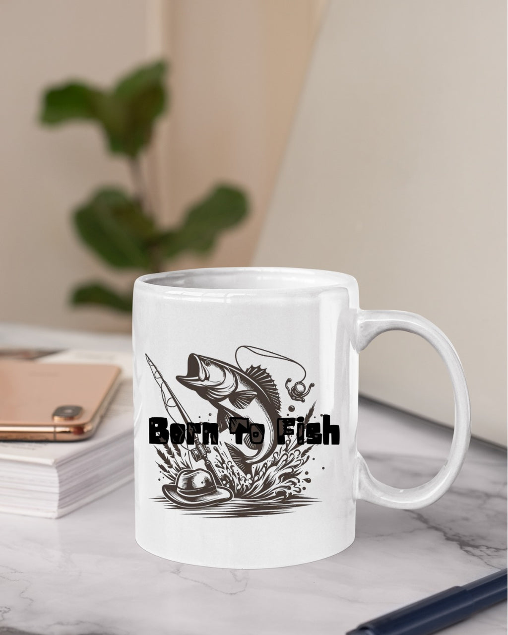 Born to Fish Crewneck Sweatshirt, Fishing Graphic Pullover for Anglers, Retro Fisherman Gift, Outdoor Angler Apparel, Ocean Fishing Crewneck