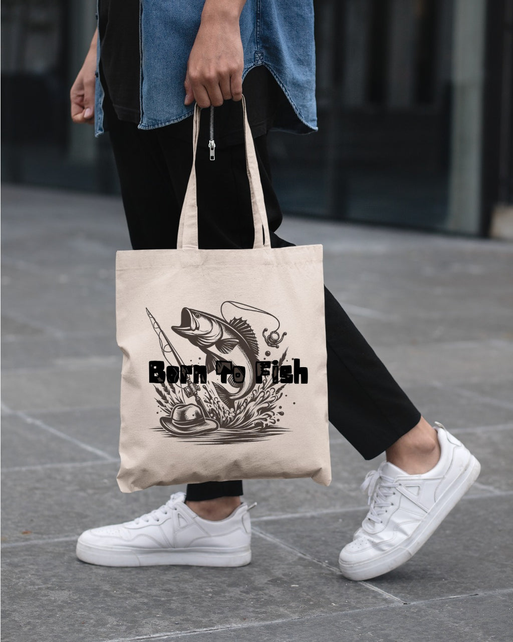 Born to Fish Crewneck Sweatshirt, Fishing Graphic Pullover for Anglers, Retro Fisherman Gift, Outdoor Angler Apparel, Ocean Fishing Crewneck