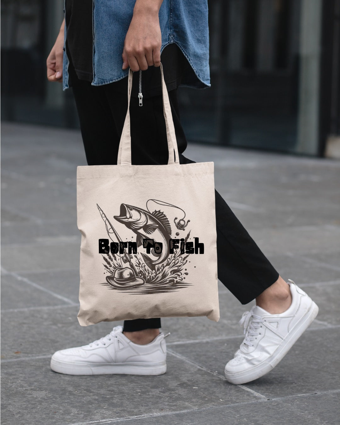 Born to Fish Crewneck Sweatshirt, Fishing Graphic Pullover for Anglers, Retro Fisherman Gift, Outdoor Angler Apparel, Ocean Fishing Crewneck