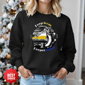 Gone Fishin' Bass Graphic Crewneck Sweatshirt, Fishing Pullover, Bass Fisherman Gift, Outdoor Angler Apparel, Retro Bass Fishing Crewneck