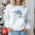No Mercy in the Depths Crewneck Sweatshirt, Fish Graphic Pullover, Fisherman Gift, Retro Ocean Angler Apparel, Deep Sea Fishing Crewneck