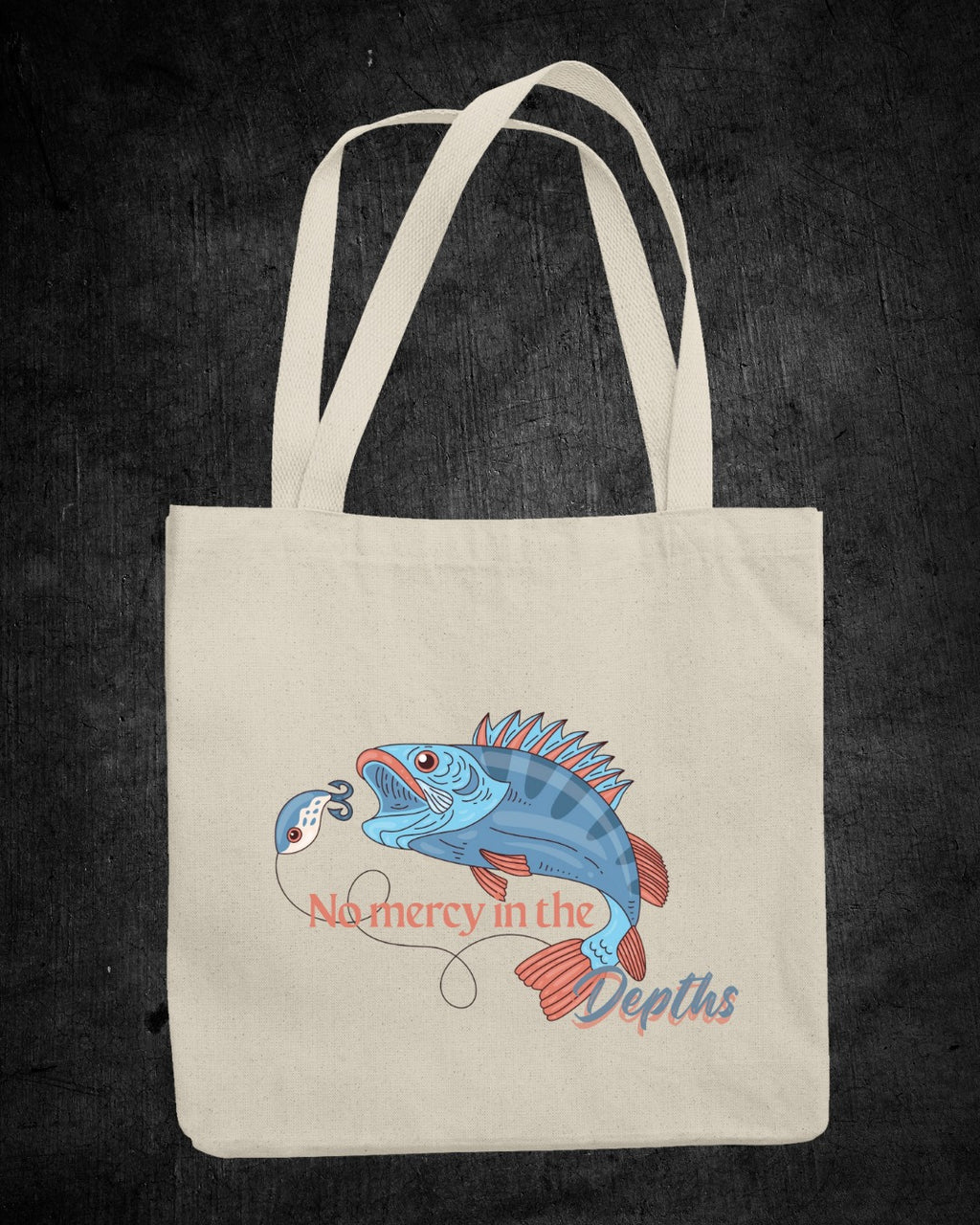 No Mercy in the Depths Crewneck Sweatshirt, Fish Graphic Pullover, Fisherman Gift, Retro Ocean Angler Apparel, Deep Sea Fishing Crewneck