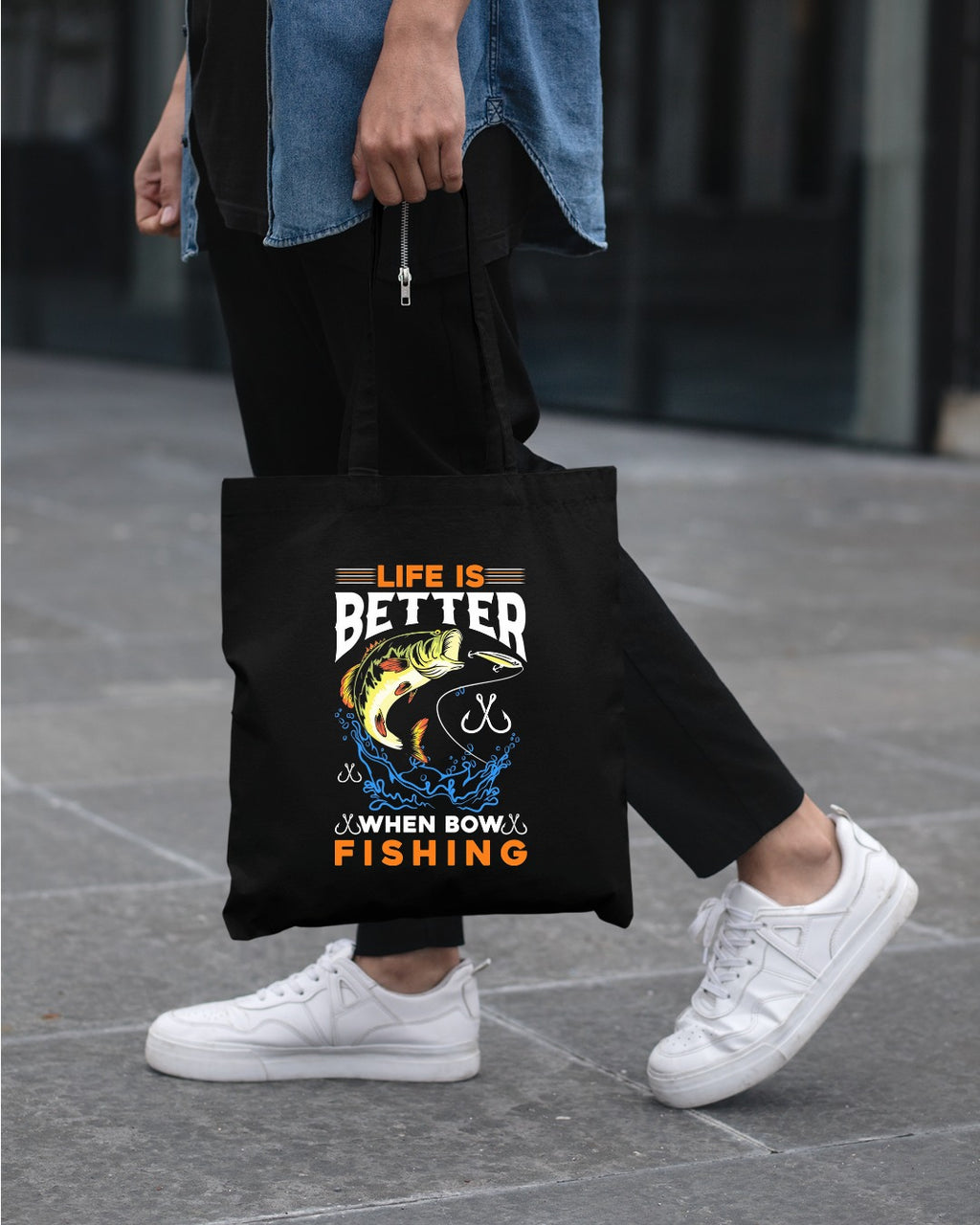 Life Is Fishing Sweatshirt, Bass Jumping Graphic Crewneck, Fisherman Gift, Retro Angler Pullover, Outdoor Bass Fishing Apparel, Ocean Crewneck