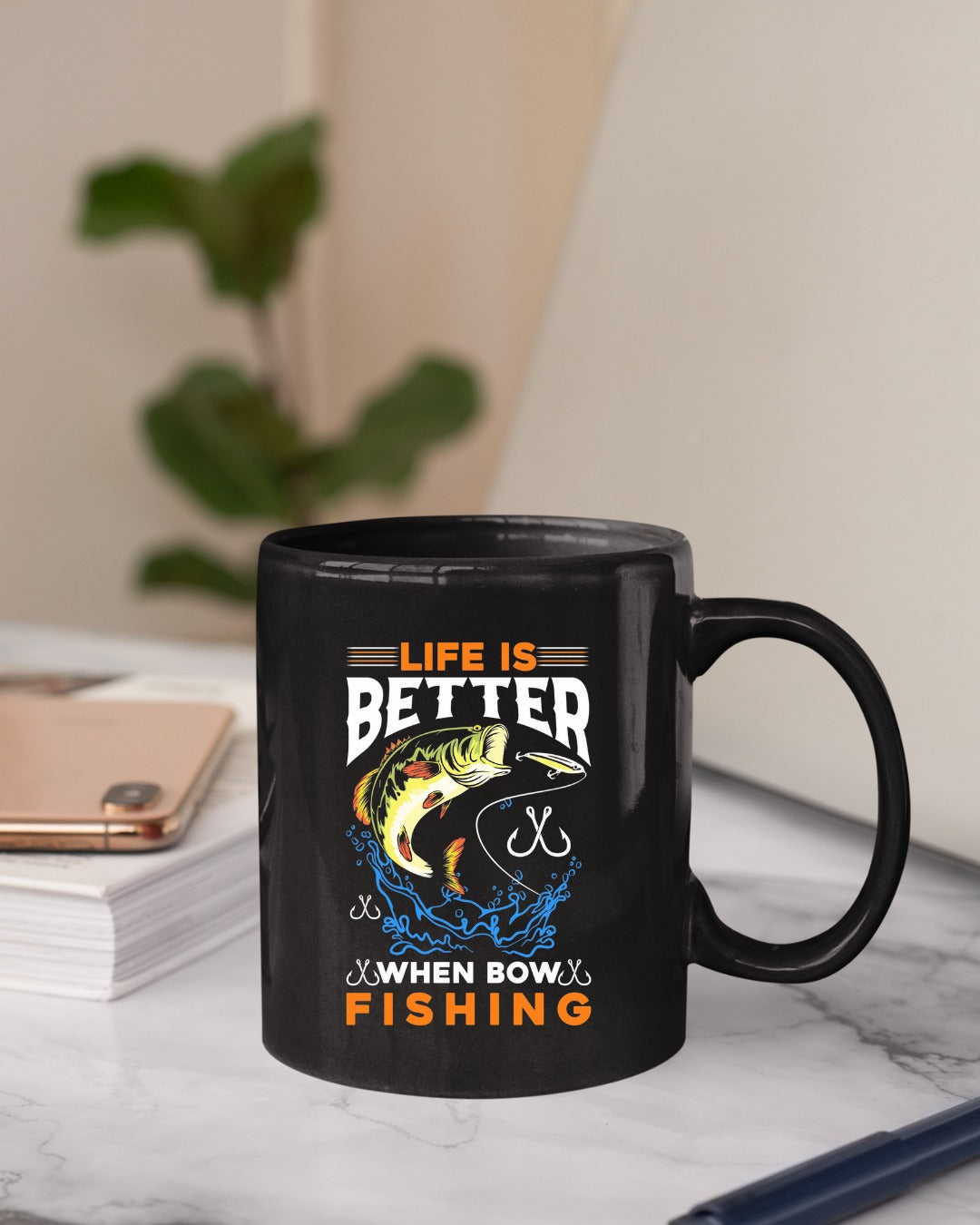 Life Is Fishing Sweatshirt, Bass Jumping Graphic Crewneck, Fisherman Gift, Retro Angler Pullover, Outdoor Bass Fishing Apparel, Ocean Crewneck