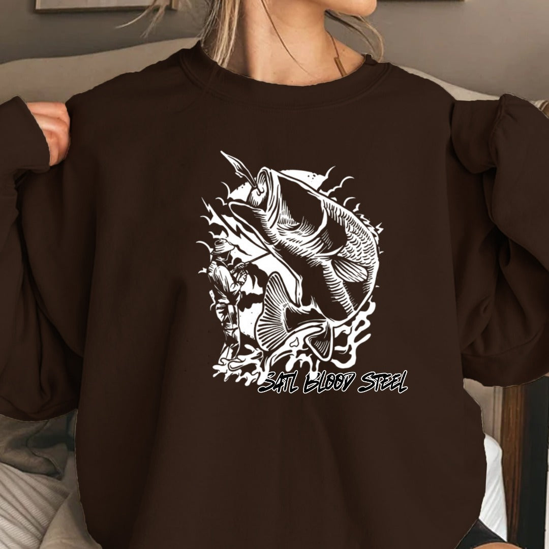 Minimal Salt Beach Shell Crewneck Sweatshirt, Script Graphic Pullover, Coastal Lover Gift, Retro Ocean Beach Apparel, Casual Shell Crewneck