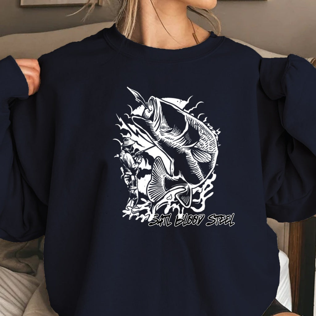 Minimal Salt Beach Shell Crewneck Sweatshirt, Script Graphic Pullover, Coastal Lover Gift, Retro Ocean Beach Apparel, Casual Shell Crewneck