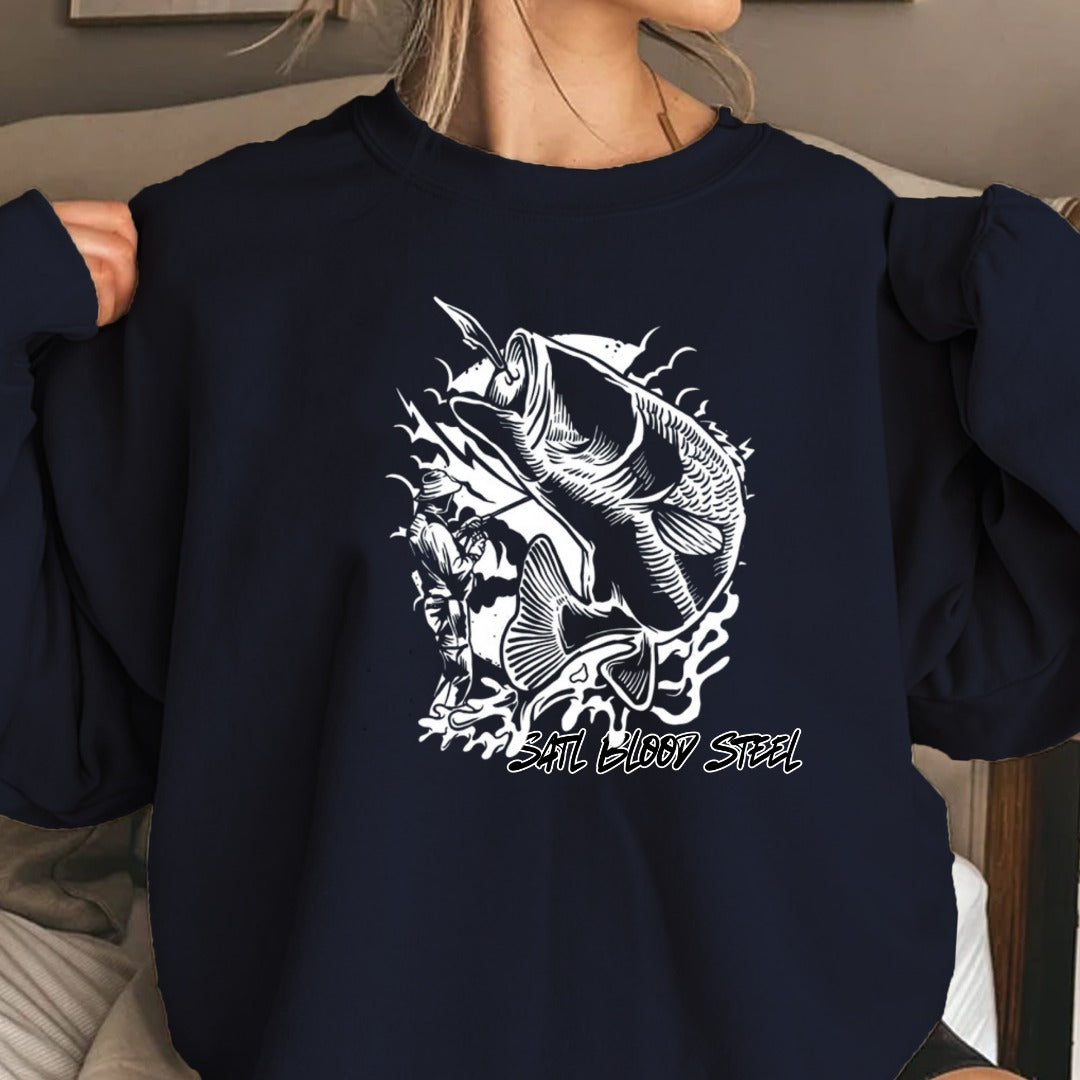 Minimal Salt Beach Shell Crewneck Sweatshirt, Script Graphic Pullover, Coastal Lover Gift, Retro Ocean Beach Apparel, Casual Shell Crewneck