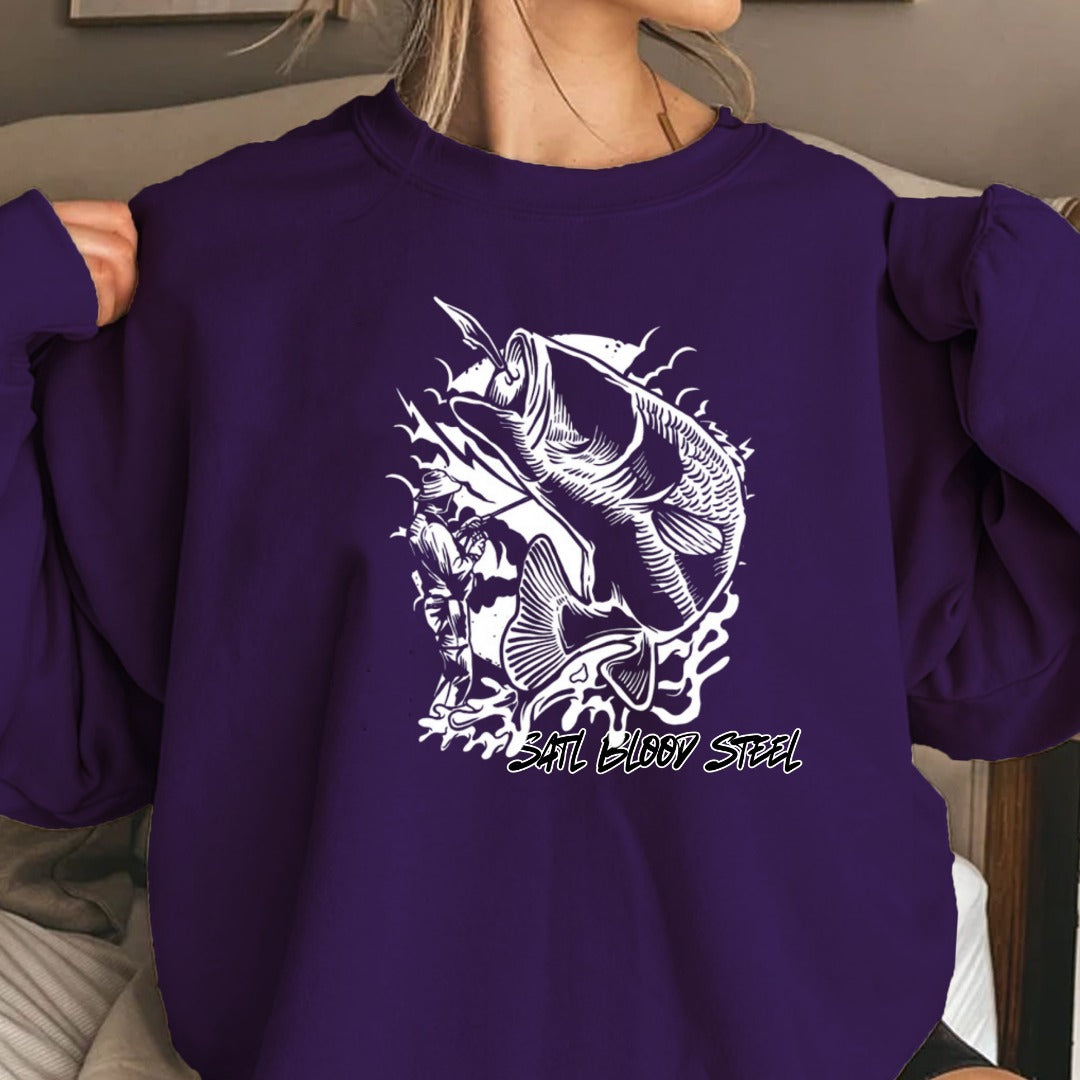 Minimal Salt Beach Shell Crewneck Sweatshirt, Script Graphic Pullover, Coastal Lover Gift, Retro Ocean Beach Apparel, Casual Shell Crewneck