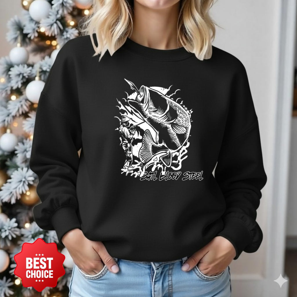 Minimal Salt Beach Shell Crewneck Sweatshirt, Script Graphic Pullover, Coastal Lover Gift, Retro Ocean Beach Apparel, Casual Shell Crewneck