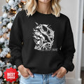 Minimal Salt Beach Shell Crewneck Sweatshirt, Script Graphic Pullover, Coastal Lover Gift, Retro Ocean Beach Apparel, Casual Shell Crewneck