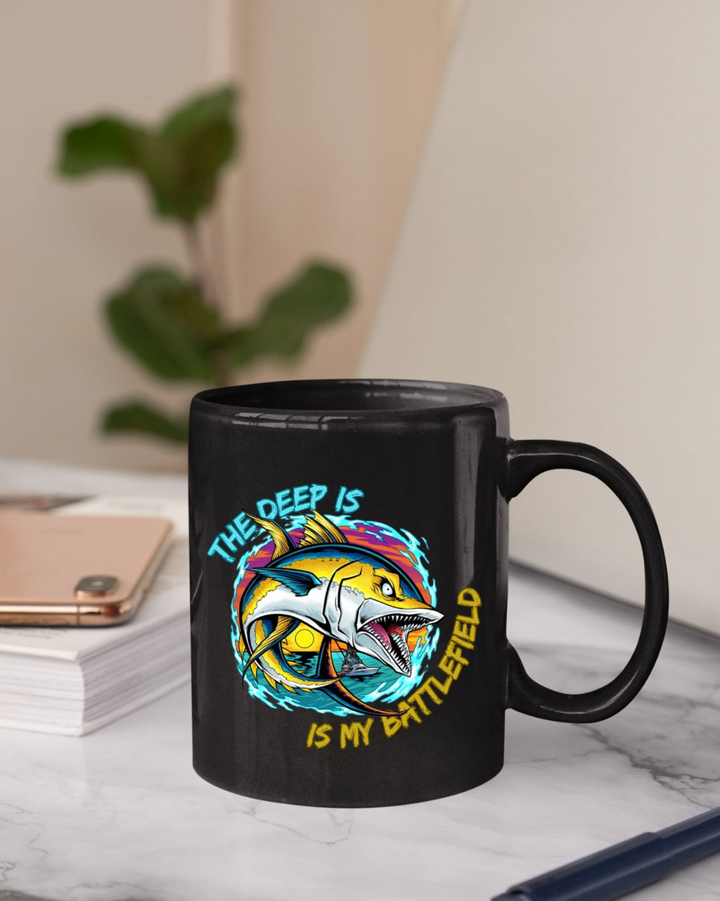 The Deep Is My Battleford Crewneck Sweatshirt, Tuna Fishing Graphic Pullover, Fisherman Gift, Retro Ocean Angler Apparel, Deep Sea Crewneck