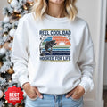 Reel Cool Dad Sweatshirt, Hooked For Life Fishing Crewneck, Fisherman Gift, Retro Angler Pullover, Outdoor Fishing Apparel, Dad Fisherman Top