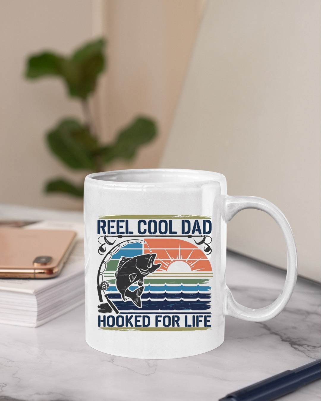 Reel Cool Dad Sweatshirt, Hooked For Life Fishing Crewneck, Fisherman Gift, Retro Angler Pullover, Outdoor Fishing Apparel, Dad Fisherman Top