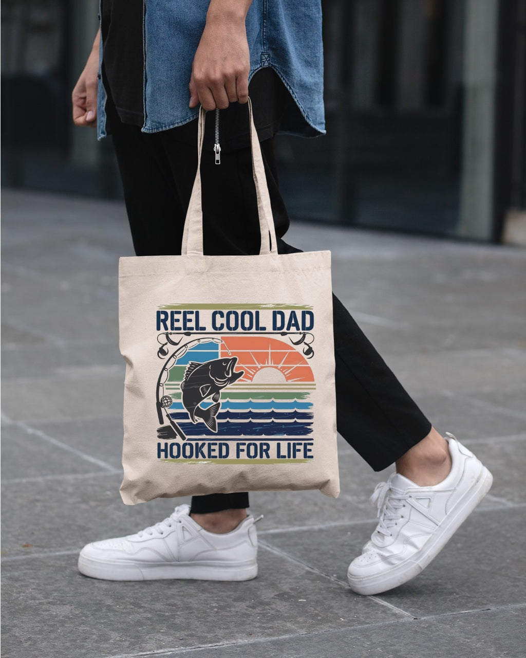 Reel Cool Dad Sweatshirt, Hooked For Life Fishing Crewneck, Fisherman Gift, Retro Angler Pullover, Outdoor Fishing Apparel, Dad Fisherman Top