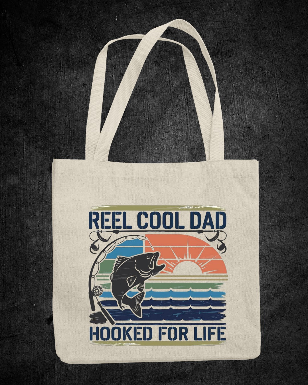 Reel Cool Dad Sweatshirt, Hooked For Life Fishing Crewneck, Fisherman Gift, Retro Angler Pullover, Outdoor Fishing Apparel, Dad Fisherman Top