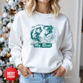 The Ocean Is My Rival Fishing Crewneck Sweatshirt, Graphic Pullover, Fisherman Gift, Retro Ocean Angler Apparel, Deep Sea Fishing Crewneck
