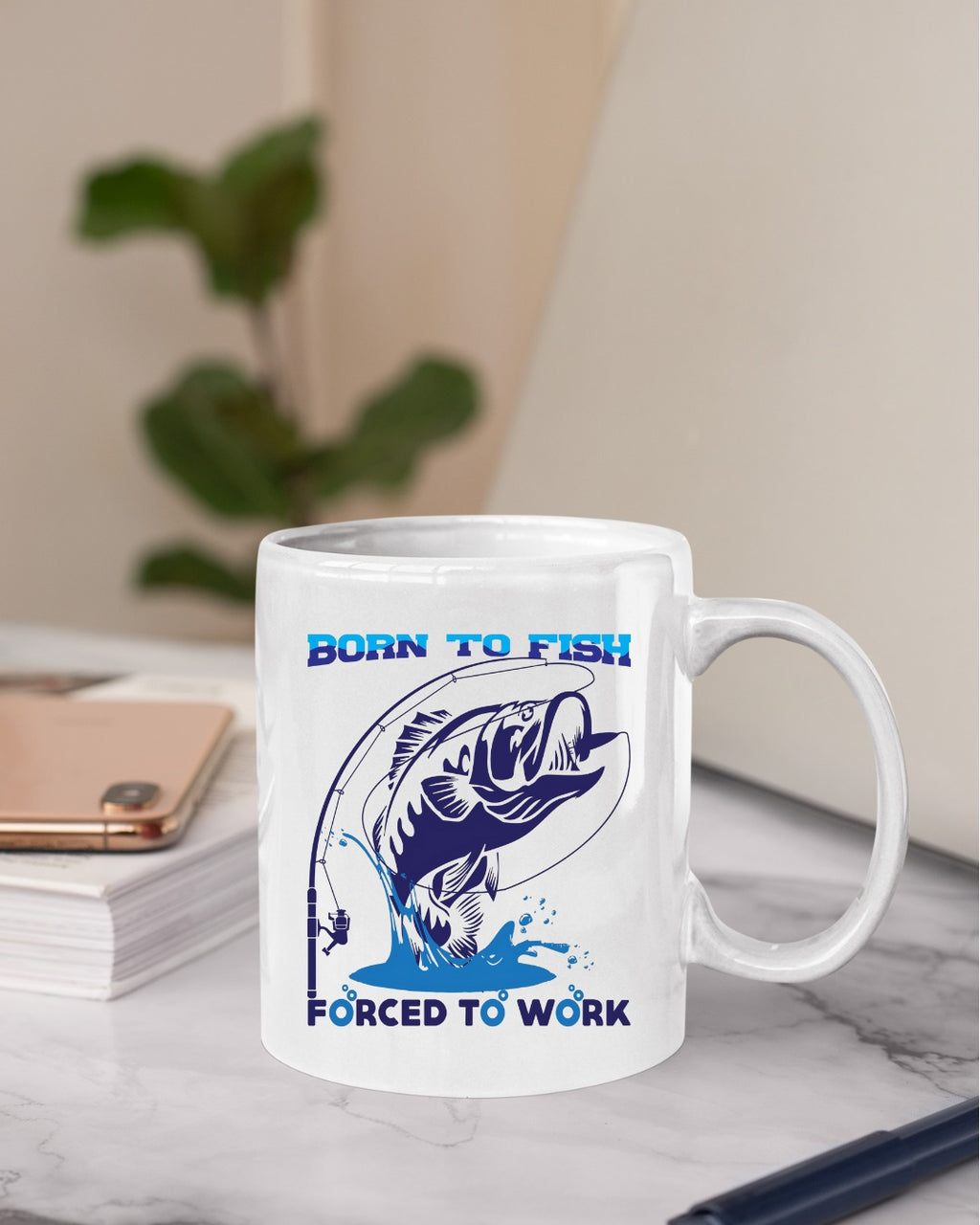 Born to Fish, Forced to Work Fishing Sweatshirt, Graphic Crewneck Pullover, Fisherman Gift, Retro Angler Apparel, Outdoor Fishing Crewneck