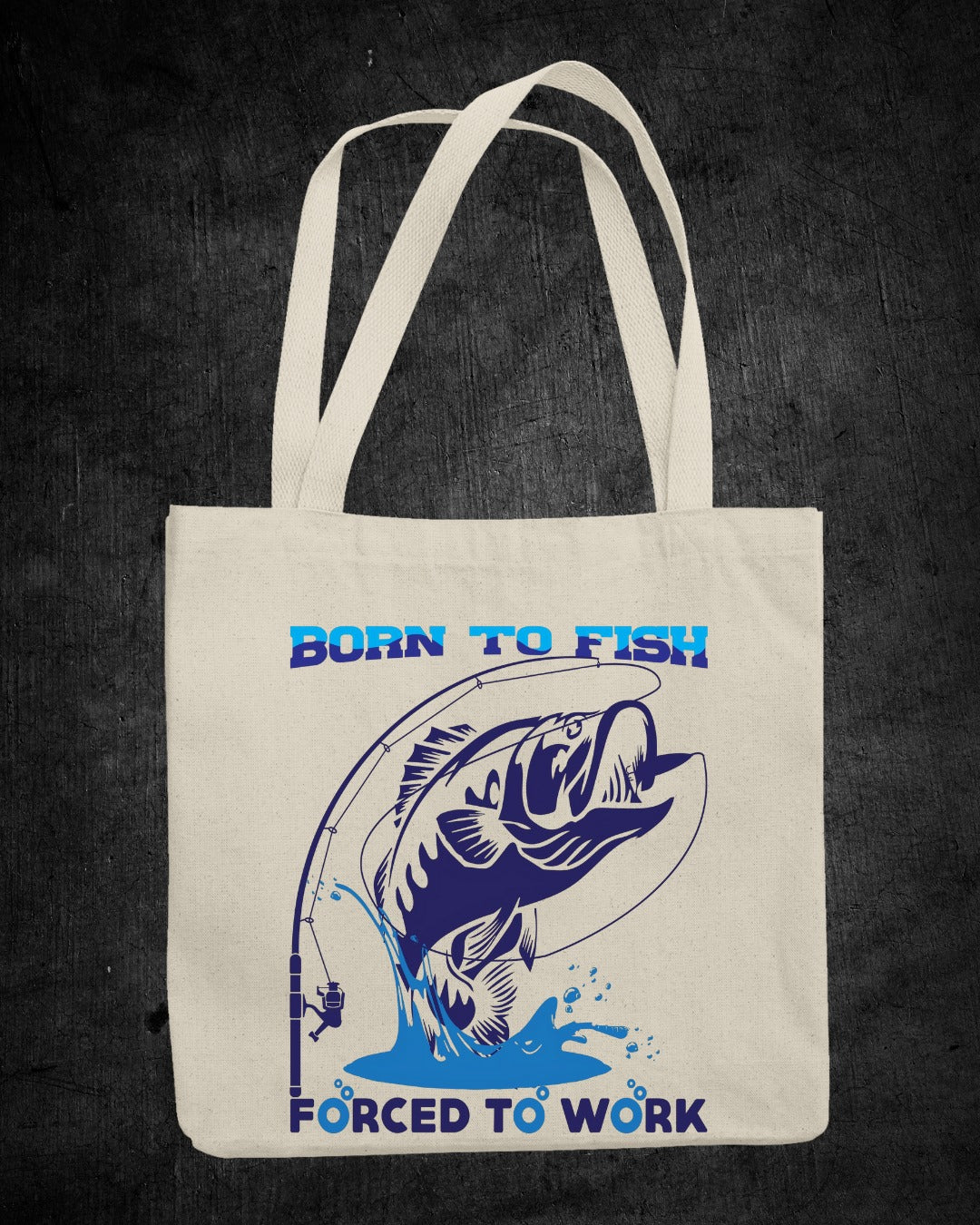 Born to Fish, Forced to Work Fishing Sweatshirt, Graphic Crewneck Pullover, Fisherman Gift, Retro Angler Apparel, Outdoor Fishing Crewneck