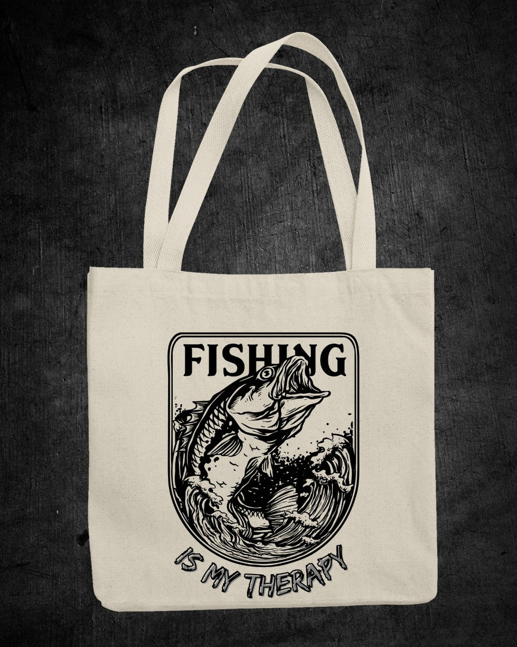 Fishing Is My Therapy Crewneck Sweatshirt, Graphic Pullover, Fisherman Gift, Retro Angler Apparel, Outdoor Ocean Fishing Crewneck