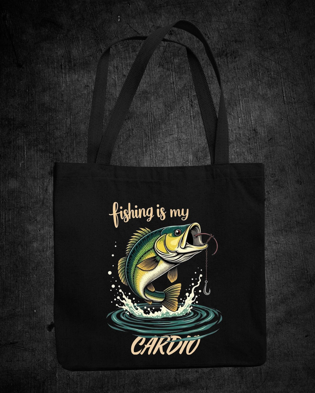 Fishing Is My Cardio Crewneck Sweatshirt, Graphic Pullover, Fisherman Gift, Retro Angler Apparel, Outdoor Ocean Fishing Crewneck