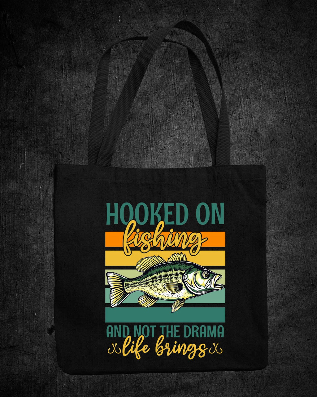 Hooked on Fishing and Not the Drama Crewneck Sweatshirt, Retro Fish Graphic Pullover, Fisherman Gift, Outdoor Angler Apparel, Ocean Crewneck