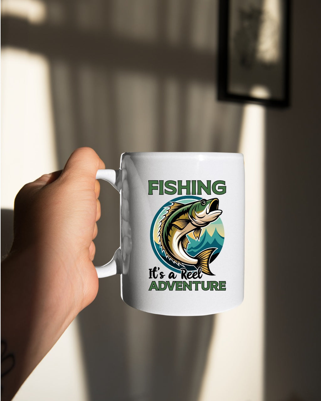 Fishing: It's a Reel Adventure Crewneck Sweatshirt, Outdoor Angler Pullover, Fisherman Gift, Retro Ocean Fishing Apparel, Fishing Crewneck