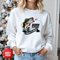 Born to Fish, Forced to Work Fishing Crewneck Sweatshirt, Graphic Pullover, Fisherman Gift, Retro Angler Apparel, Outdoor Fishing Crewneck