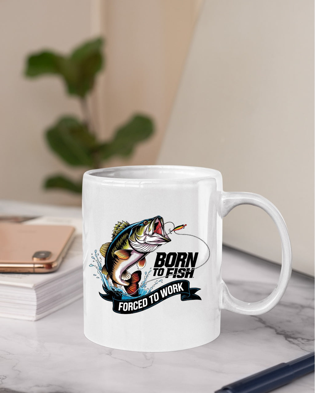 Born to Fish, Forced to Work Fishing Crewneck Sweatshirt, Graphic Pullover, Fisherman Gift, Retro Angler Apparel, Outdoor Fishing Crewneck