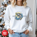 Cast Deep Crewneck Sweatshirt, Vintage Fishing Marlin Graphic Pullover, Fisherman Gift, Retro Ocean Angler Apparel, Outdoor Fishing Crewneck