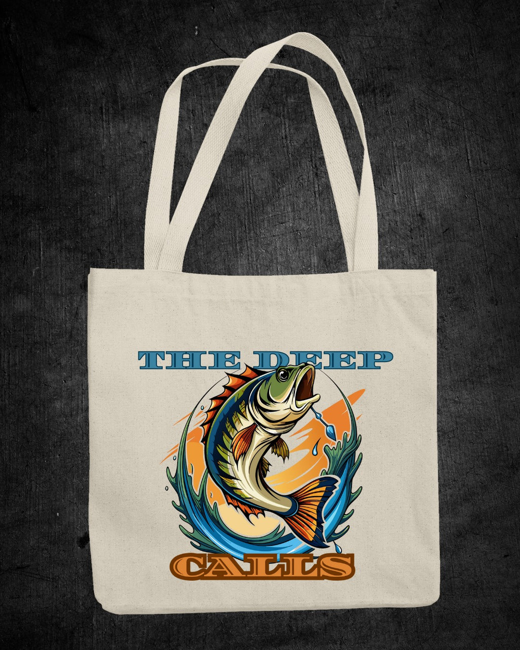 The Deep Calls Fishing Crewneck Sweatshirt, Bass Graphic Pullover, Fisherman Gift, Retro Angler Apparel, Outdoor Bass Fishing Crewneck
