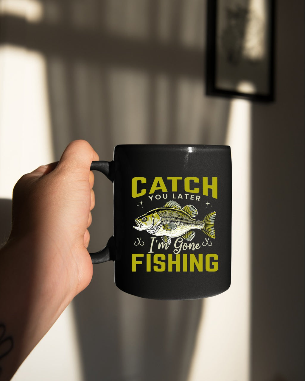 Catch You Later Fishing Crewneck Sweatshirt, Bass Graphic Pullover, Fisherman Gift, Retro Angler Apparel, Outdoor Bass Fishing Crewneck