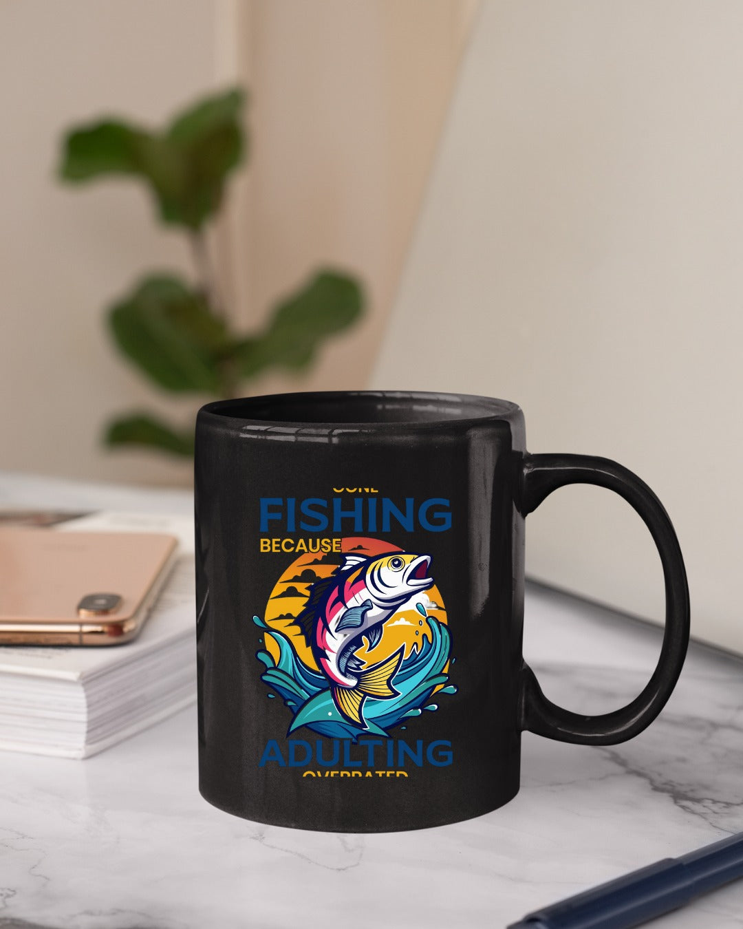 Fishing Over Adulting Crewneck Sweatshirt, Gone Fishing Because Adulting Overrated Graphic, Fisherman Gift, Retro Angler Pullover, Outdoor Fishing Apparel