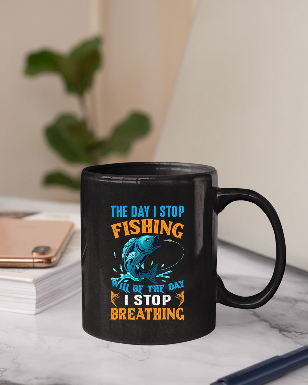 The Day I Stop Fishing Will Be The Day I Stop Breathing Sweatshirt, Fishing Crewneck Pullover, Fisherman Gift, Retro Angler Apparel, Outdoor Fishing