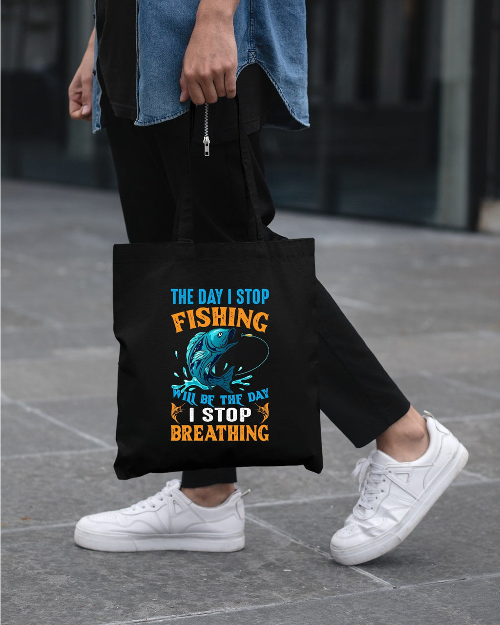 The Day I Stop Fishing Will Be The Day I Stop Breathing Sweatshirt, Fishing Crewneck Pullover, Fisherman Gift, Retro Angler Apparel, Outdoor Fishing