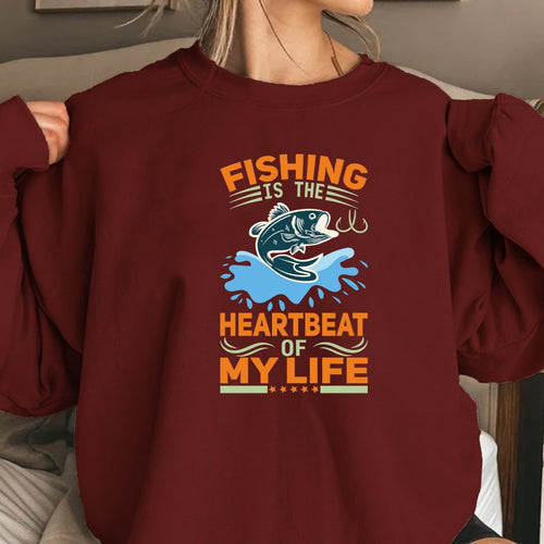 Always Go Fishing Sweatshirt, Crewneck for Anglers, Fisherman Gift, Retro Angler Pullover, Outdoor Ocean Fishing Apparel, Fishing Crewneck