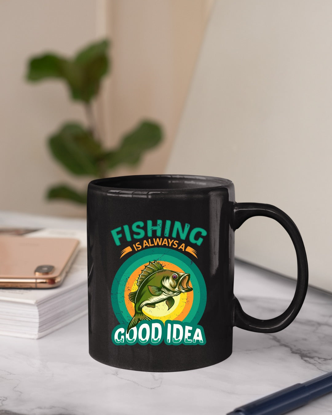 Fishing Is Always a Good Idea Sweatshirt, Retro Bass Fishing Crewneck, Fisherman Gift, Outdoor Angler Pullover, Retro Ocean Fishing Apparel