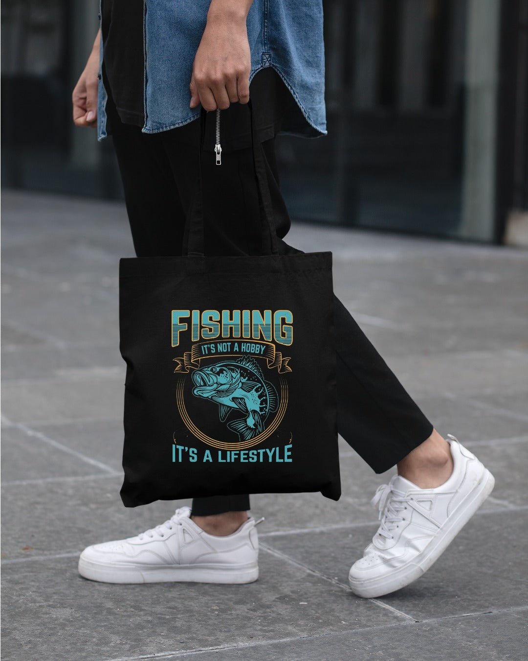Fishing It's Not a Hobby It's a Lifestyle Crewneck Sweatshirt, Graphic Pullover, Fisherman Gift, Retro Angler Apparel, Outdoor Fishing Crewneck