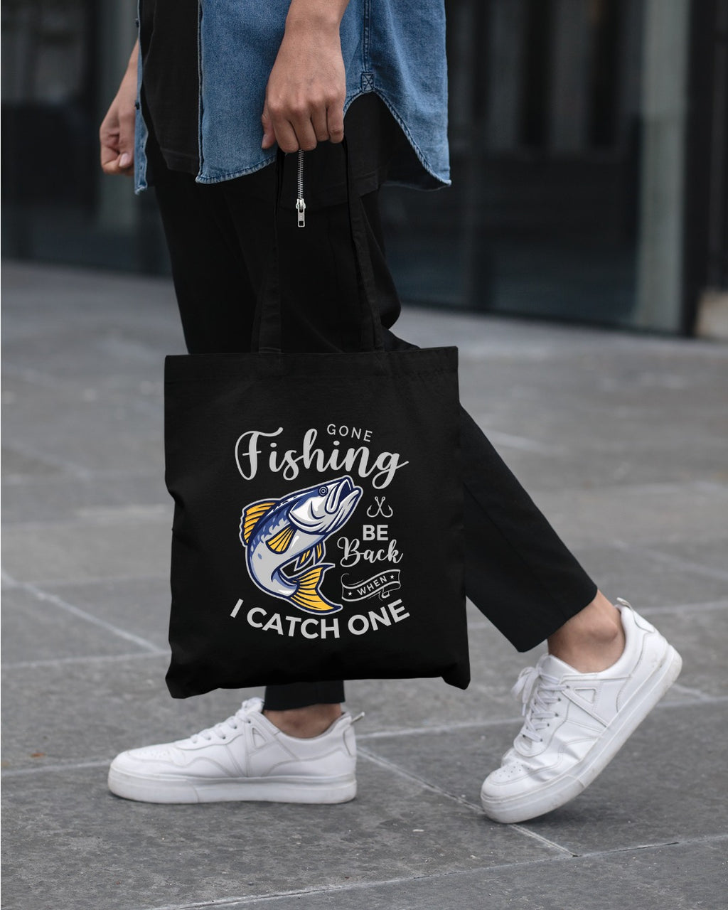 Gone Fishing Be Back If I Catch One Sweatshirt, Fishing Crewneck Pullover, Fisherman Gift, Retro Angler Apparel, Outdoor Bass Fishing Crewneck
