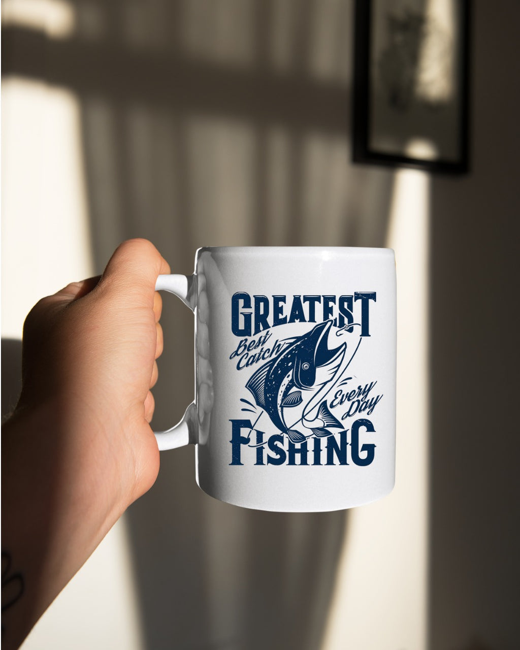 Greatest Catch Every Day Fishing Sweatshirt, Crewneck for Anglers, Fisherman Gift, Retro Angler Pullover, Outdoor Ocean Fishing Apparel