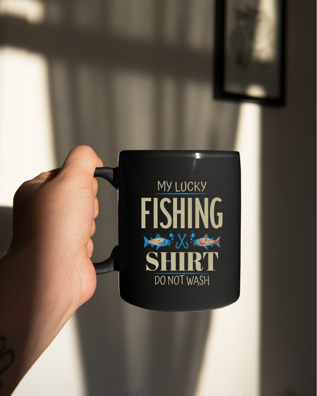 My Lucky Fishing Shirt Do Not Wash Sweatshirt, Crewneck for Anglers, Fisherman Gift, Retro Angler Pullover, Outdoor Fishing Apparel